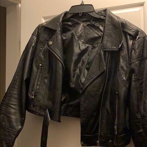 ‼️$25 today only‼️ Black vegan leather jacket